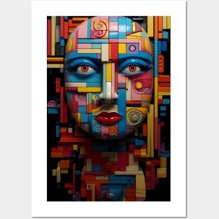 Cubist Dreams: A Surreal Urban Portrait Posters and Art